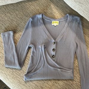 Yummy Co. button up sweater bodysuit. Size medium, lightly worn